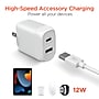 HyperGear SpeedBoost PD Dual-Output Lightning Wall Charger Kit, 25W, White (15627)~#|#~sp231304513_sc7