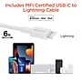 HyperGear SpeedBoost PD Dual-Output Lightning Wall Charger Kit, 25W, White (15627)~#|#~sp231304516_sc7
