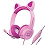 HyperGear Kombat Kitty Gaming Headset for Kids, 3.5mm, Pink (15554)~#|#~sp231306649_sc7