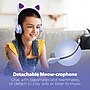 HyperGear Kombat Kitty Gaming Headset for Kids, 3.5mm, Purple (15555)~#|#~sp231306761_sc7