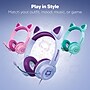HyperGear Kombat Kitty Gaming Headset for Kids, 3.5mm, Purple (15555)~#|#~sp231306765_sc7