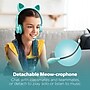 HyperGear Kombat Kitty Gaming Headset for Kids, 3.5mm, Teal (15556)~#|#~sp231306771_sc7