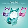 HyperGear Kombat Kitty Gaming Headset for Kids, 3.5mm, Teal (15556)~#|#~sp231306774_sc7