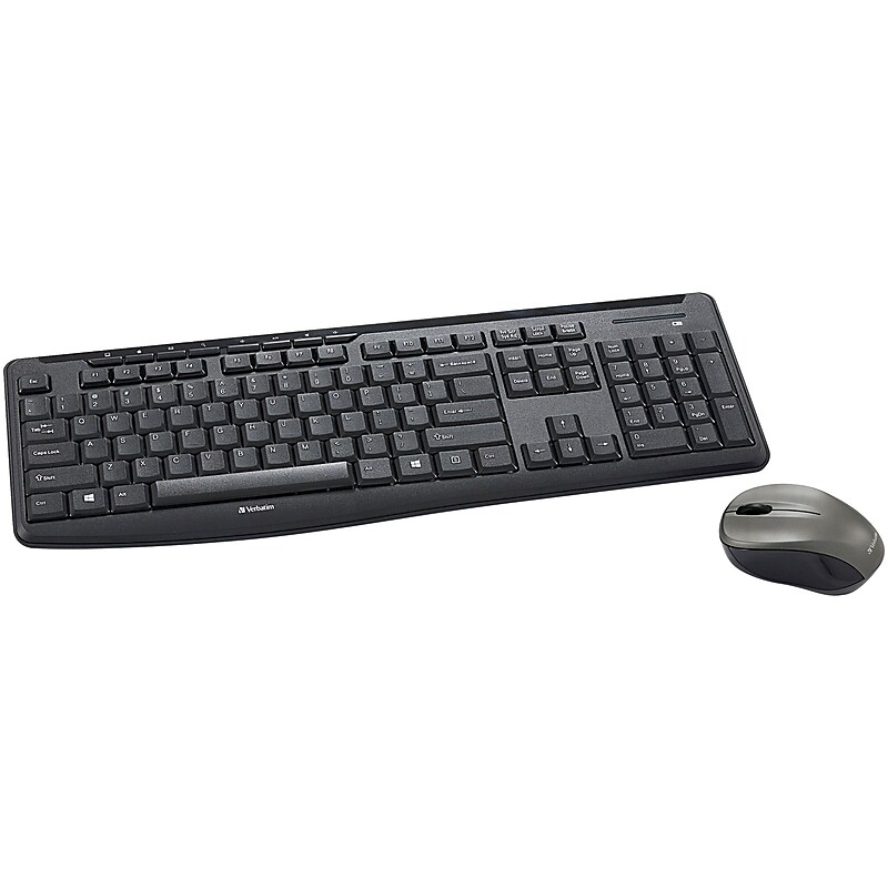 Verbatim Silent Wireless Keyboard and Optical Mouse Combo, Black (99779) image 1