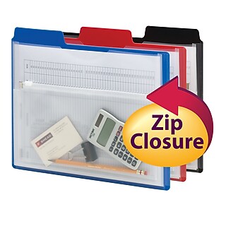 Smead Project Organizer with Zip Pouch, 1/3- Cut Tab, Letter Size