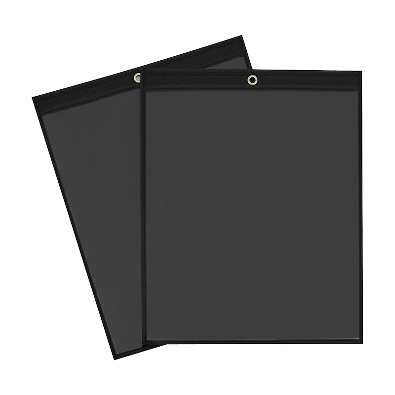Partners Brand Vinyl Black Job Ticket Holders, 11" x 14", Black, 25/Case (JTH118) image 1