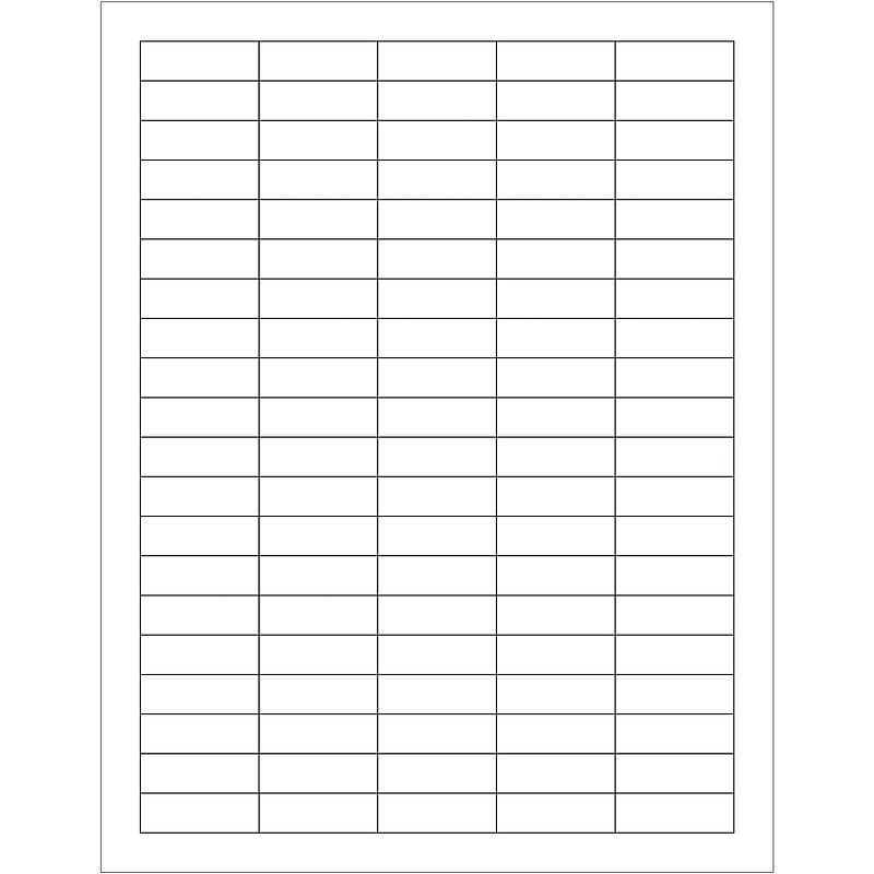 Tape Logic® Rectangular Laser Labels, 1 1/2" x 1/2", White, 10000/Case (LL106) image 1
