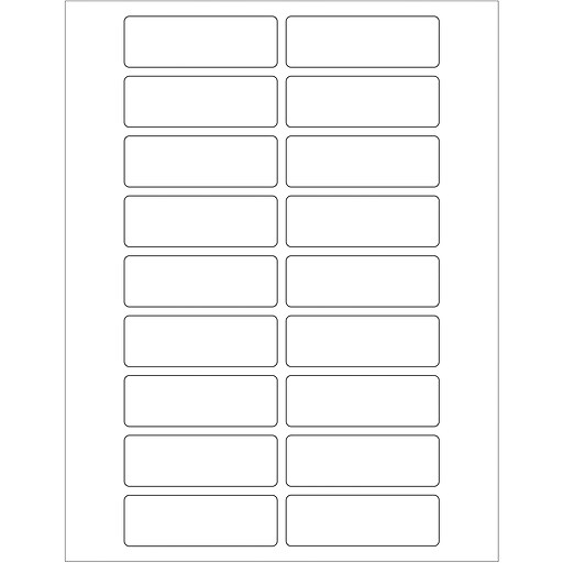 Red Rectangle Labels Tape Logic DL630A Red Inventory Labels - 3x2 Inch ...