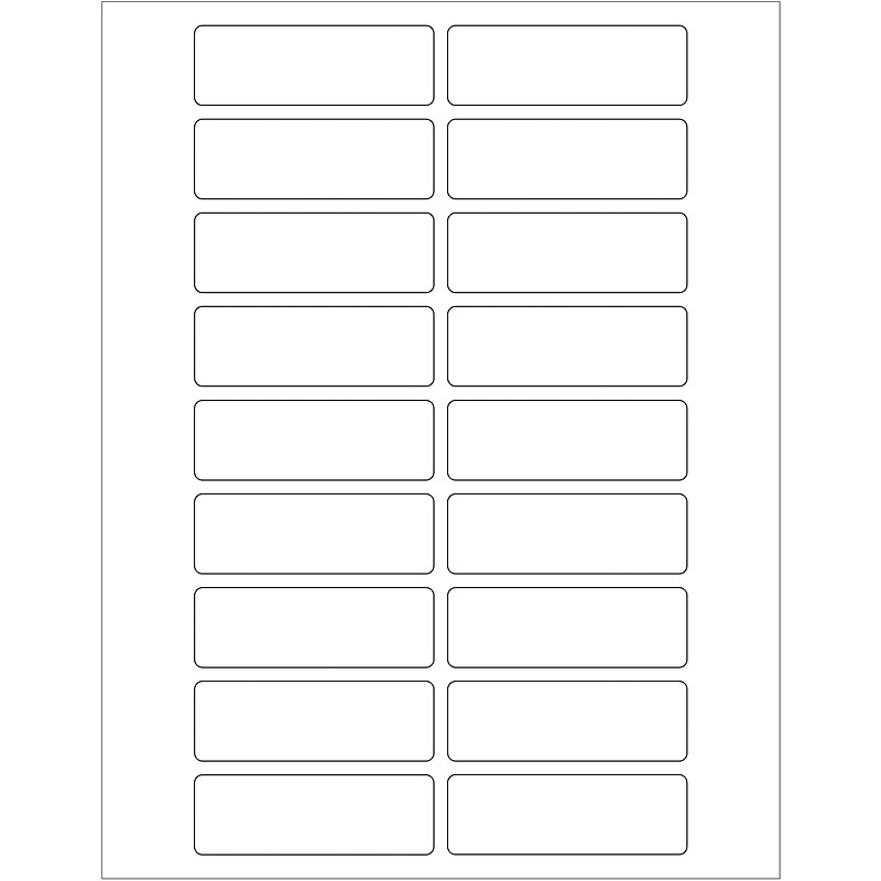 Tape Logic® Rectangular Laser Labels, 3" x 1", White, 1800/Case (LL116) image 1