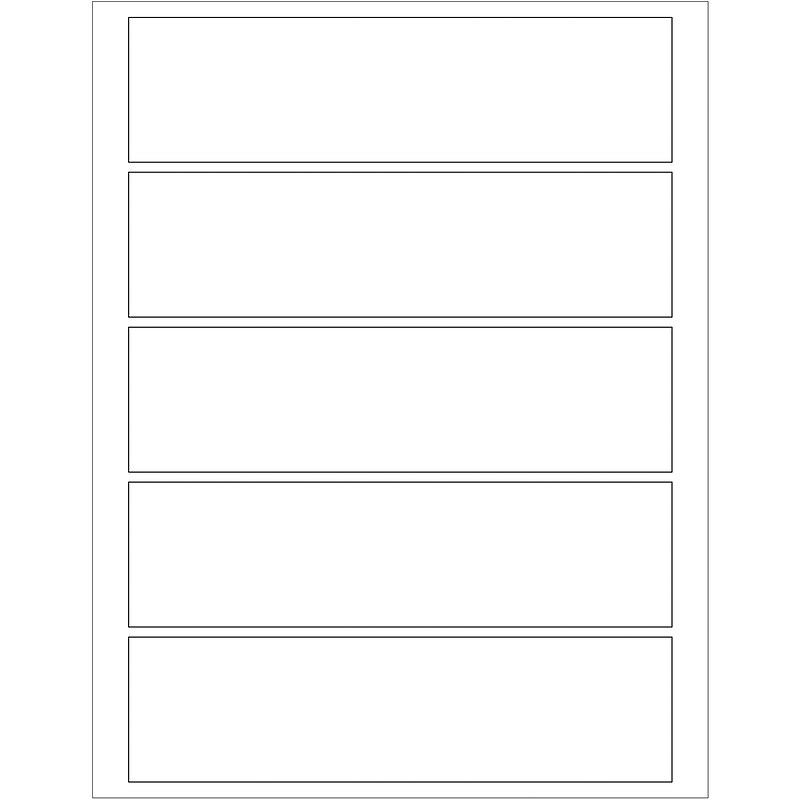 Tape Logic® Rectangular Laser Labels, 7 1/2" x 2", White, 500/Case (LL133) image 1