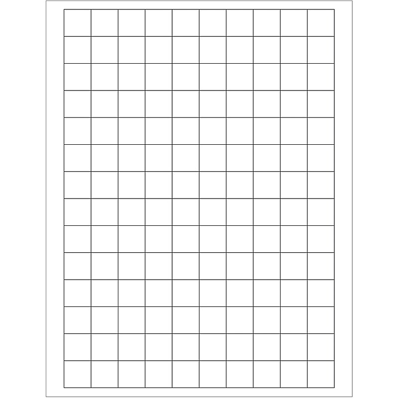 Tape Logic® Rectangular Laser Labels, 3/4" x 3/4", White, 14000/Case (LL138) image 1