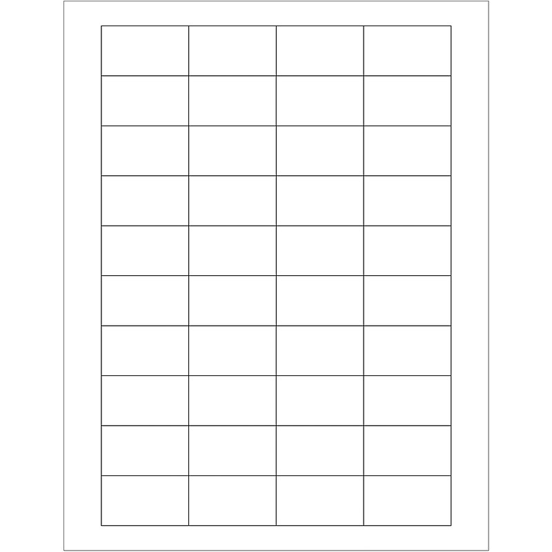 Tape Logic® Rectangular Laser Labels, 1 3/4" x 1", White, 4000/Case (LL161) image 1