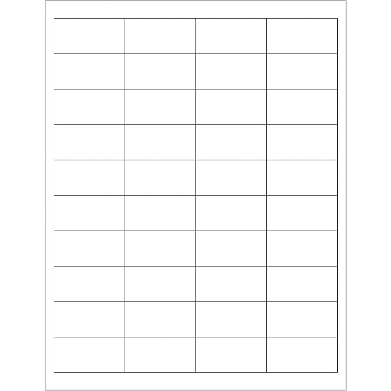 Tape Logic® Rectangular Laser Labels, 2" x 1", White, 4000/Case (LL162) image 1
