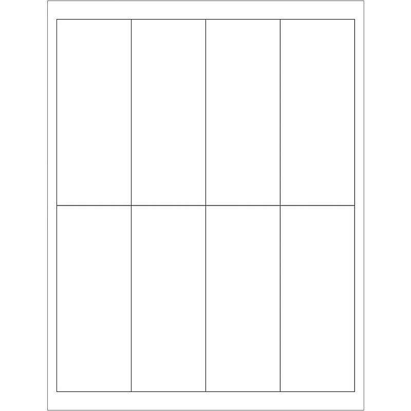Tape Logic® Rectangular Laser Labels, 2" x 5", White, 800/Case (LL163) image 1