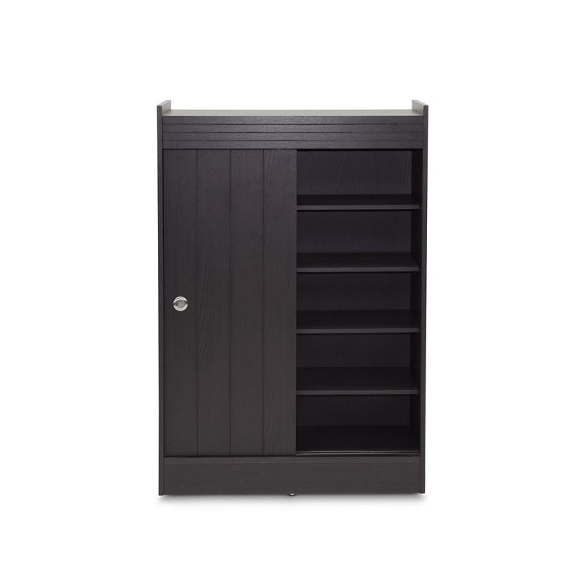 Baxton Studio Francois 45″ High Wood Shoe-Rack Cabinet with Four Shelves, Espresso (2633-5377-STPL) Sansujyuku sansujyuku.com