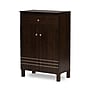 Baxton Studio Felda 35" High Wood Shoe Cabinet with Three Shelves, Dark Brown (2633-6497-STPL)~#|#~sp23138556_sc7