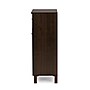 Baxton Studio Felda 35" High Wood Shoe Cabinet with Three Shelves, Dark Brown (2633-6497-STPL)~#|#~sp23138558_sc7