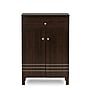 Baxton Studio Felda 35" High Wood Shoe Cabinet with Three Shelves, Dark Brown (2633-6497-STPL)~#|#~sp23138562_sc7