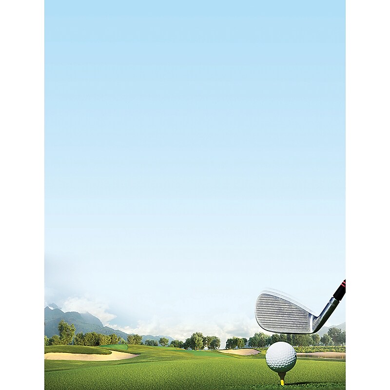 Great Papers! Tee Off Letterhead, 80/Pack (2017034) image 1