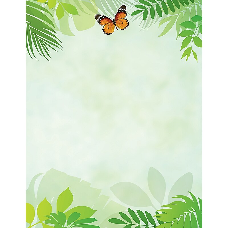 Great Papers!® Flutter Butterfly Letterhead, 8.5"H x 11"W, 80 count (2017035) image 1