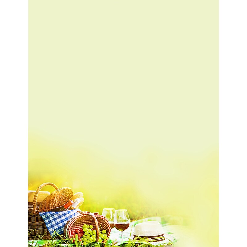 Great Papers!® Picnic Basket Letterhead, 8.5"H x 11"W, 80 count (2017039) image 1