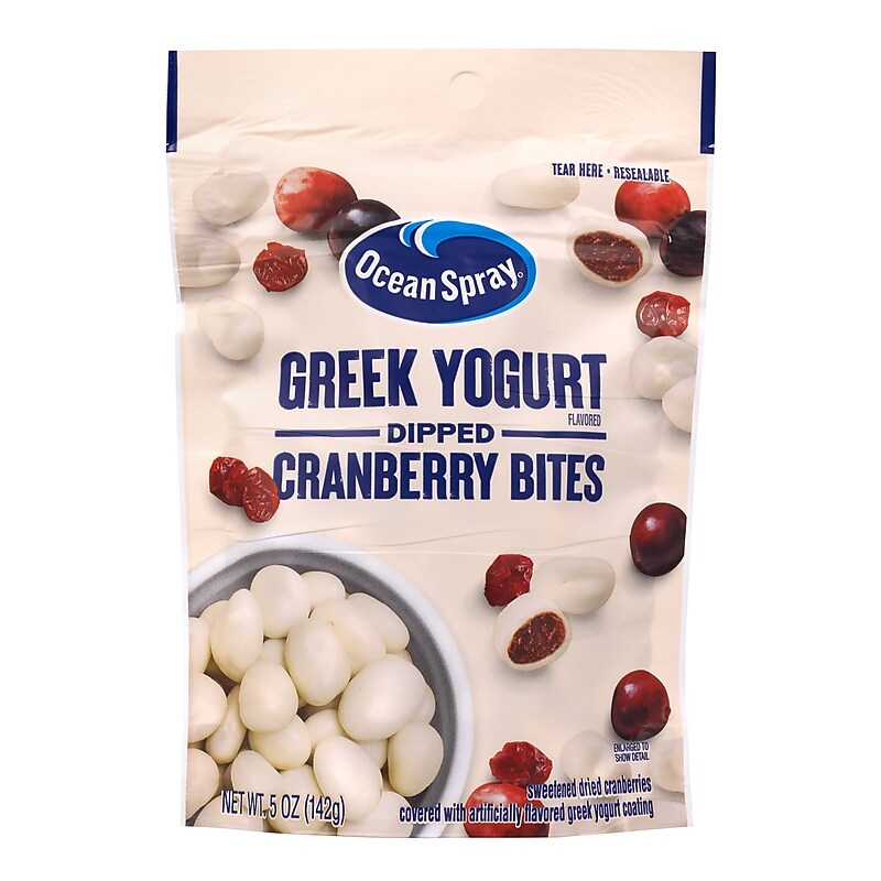 Ocean Spray Greek Yogurt Dipped Cranberry Bites, 5.0 oz., 12/Pack (220-02298) image 1