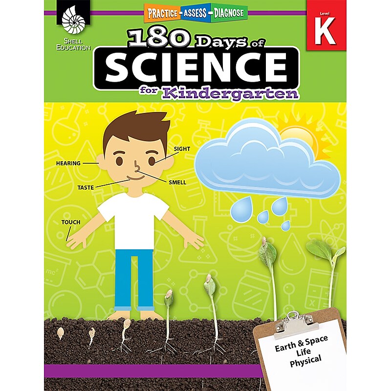 Shell Education 180 Days of Science for Kindergarten Book (51406) image 1