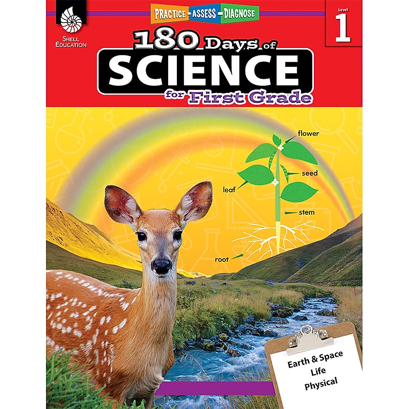 Shell Education 180 Days of Science for First Grade Book (51407) image 1