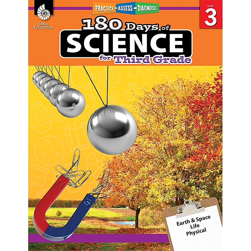 Shell Education 180 Days of Science for Third Grade Book (51409) image 1