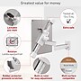 Barkan Anti-Theft Full Motion Adjustable Anti-Theft 7-14" Tablet Wall Mount, White (T72VL)~#|#~sp232103134_sc7