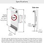 Barkan 360° Rotation Adjustable 7-12" Tablet Wall Mount, White (T50)~#|#~sp232103303_sc7
