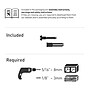 Barkan 360° Rotation Adjustable 7-12" Tablet Wall Mount, White (T50)~#|#~sp232103304_sc7