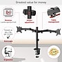 Barkan Adjustable Dual Arms, Up to 32" Monitor, Black (M142T)~#|#~sp232103318_sc7