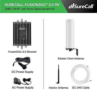 SURECALL SC-FUSION2GO3-RV Fusion2Go 3.0 RV Signal-Booster Kit (SCLLFUSN2GO3RV)