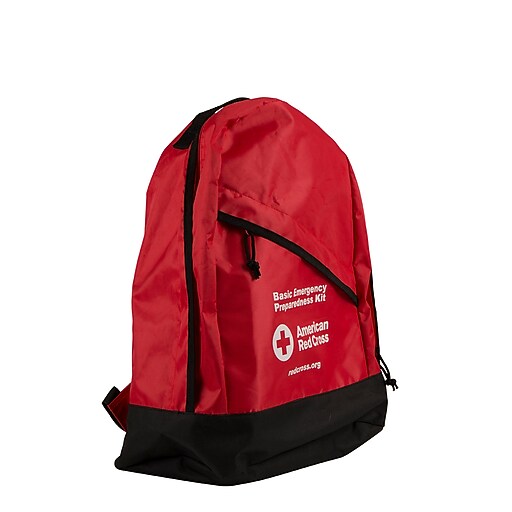 Red Cross 3 Day Emergency Preparedness Basic Backpack, Red (91051) at