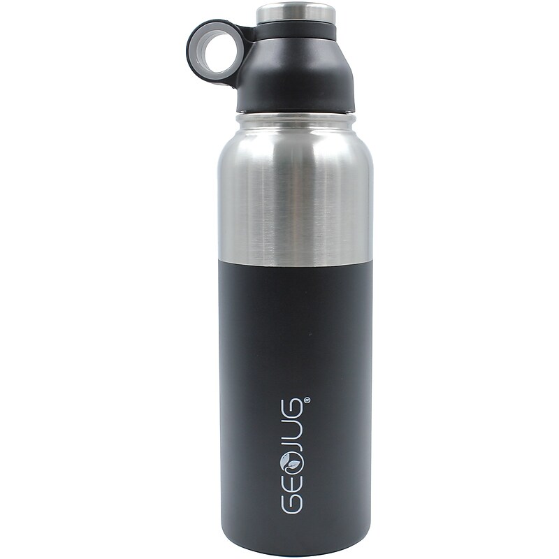 Brentwood Stainless Steel Double Wall Insulated Water Bottle, 40 oz., Black (BTWG1040BK) image 1
