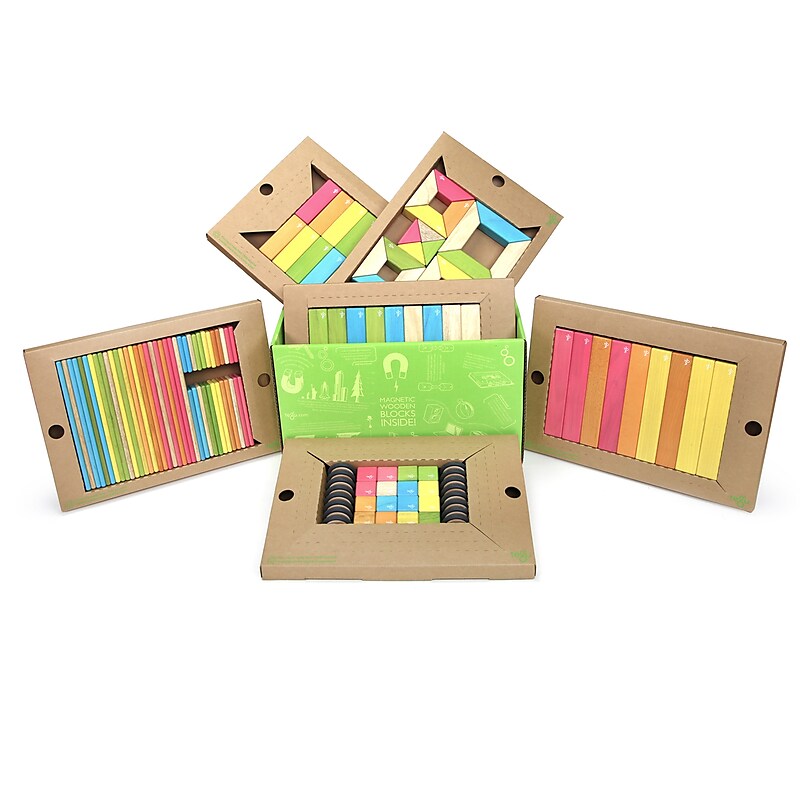 Tegu Magnetic Wooden Classroom Block Kit, Assorted, 130/Set (TEGK12001SJG) image 1