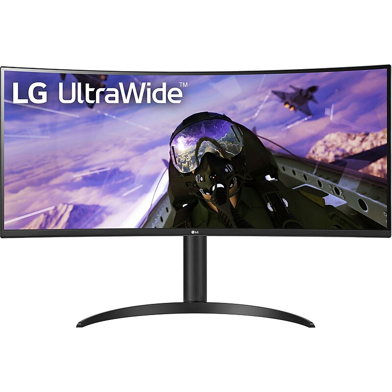LG Ultrawide 34" Curved 165 Hz LCD Gaming Monitor, Black (34WP65CB) image 1