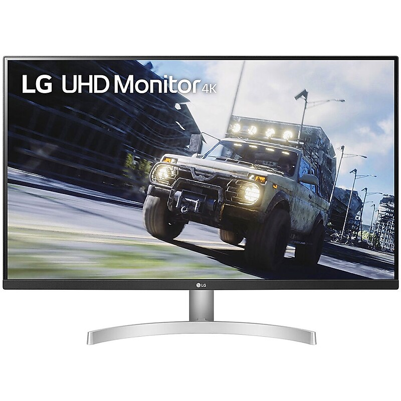 LG 32" 4K Ultra HD 60 Hz LCD Gaming Monitor, White (32UN500W) image 1