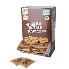 Sugar In The Raw Sugar Packets, 200/Box (50319) | Staples