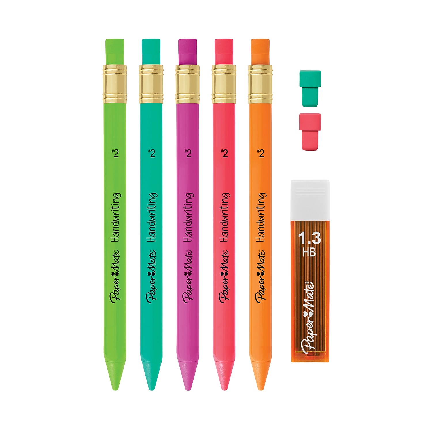 Paper Mate Druckbleistifte für Handschrift dreieckig 5/PK AST 2017483 - Bild 2 von 5