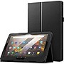 SaharaCase Bi-Fold Faux Leather 11.9" Folio Case for Amazon Fire HD 10, Black (TB00362)~#|#~sp233034184_sc7