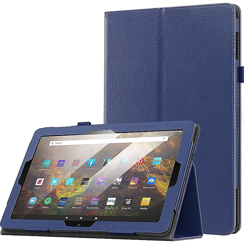 SaharaCase Bi-Fold Folio Case for Amazon Fire HD 10 (2023), Navy Blue (TB00363) image 1