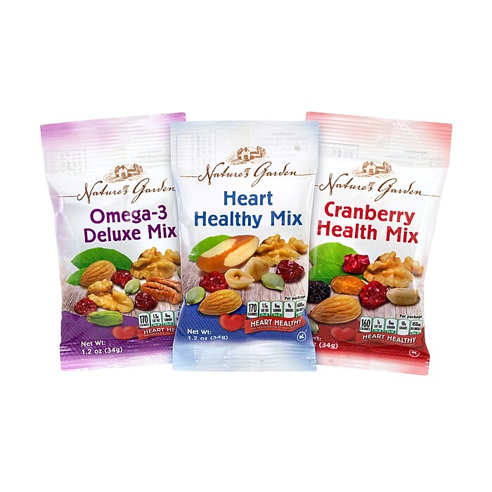 Nature's Garden Variety Snack Mix, 1.2 oz., 50 Bags/Pack (294