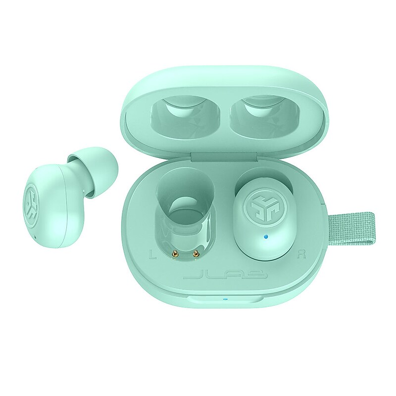 JLab JBuds Mini Wireless Noise Canceling Earbuds, Bluetooth, Mint (EBJBMINIRMNT124) image 1