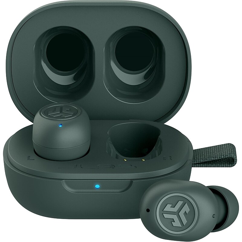 JLab JBuds Mini Wireless Noise Canceling Earbuds, Bluetooth, Sage (EBJBMINIRSGE124) image 1