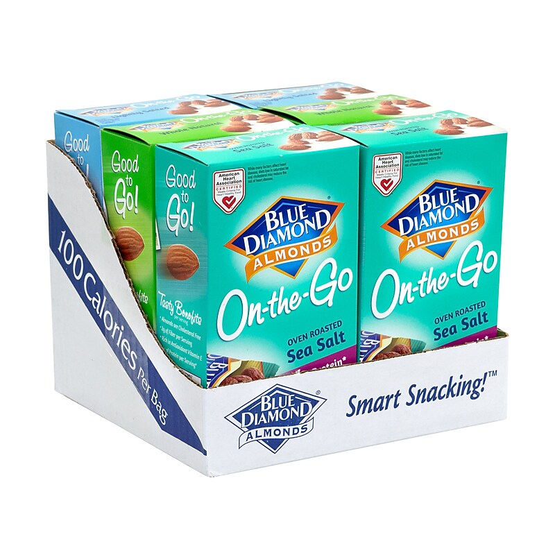 Blue Diamond Lightly Salted Almonds, 0.625 oz., 7 Bags/Pack, 6/Pack (220-00796) image 1