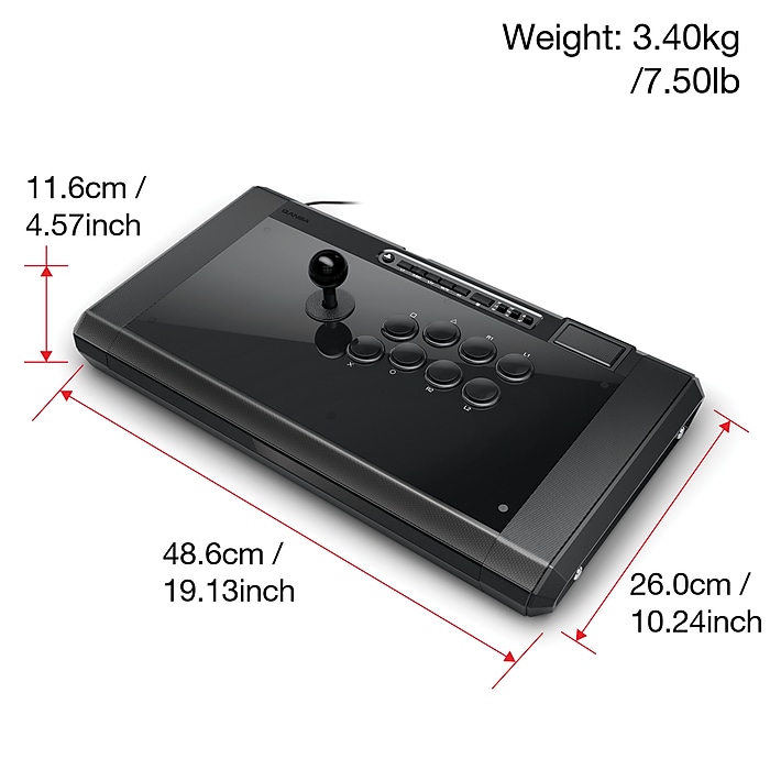 QANBA Obsidian 2 QANQ7 Joystick for PlayStation 5/4 & PC, Wired, Black Obsidian | Staples QANBA Obsidian 2 QANQ7 Joystick for PlayStation 5/4 & PC, Wired, Black Obsidian | Staples