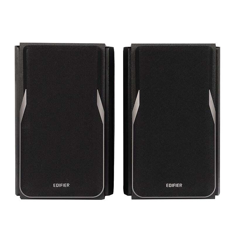 Edifier R1380DB 42W Continuous-Power Amplified Bluetooth Professional Bookshelf Speakers with Remote, 2-Count, Black image 1