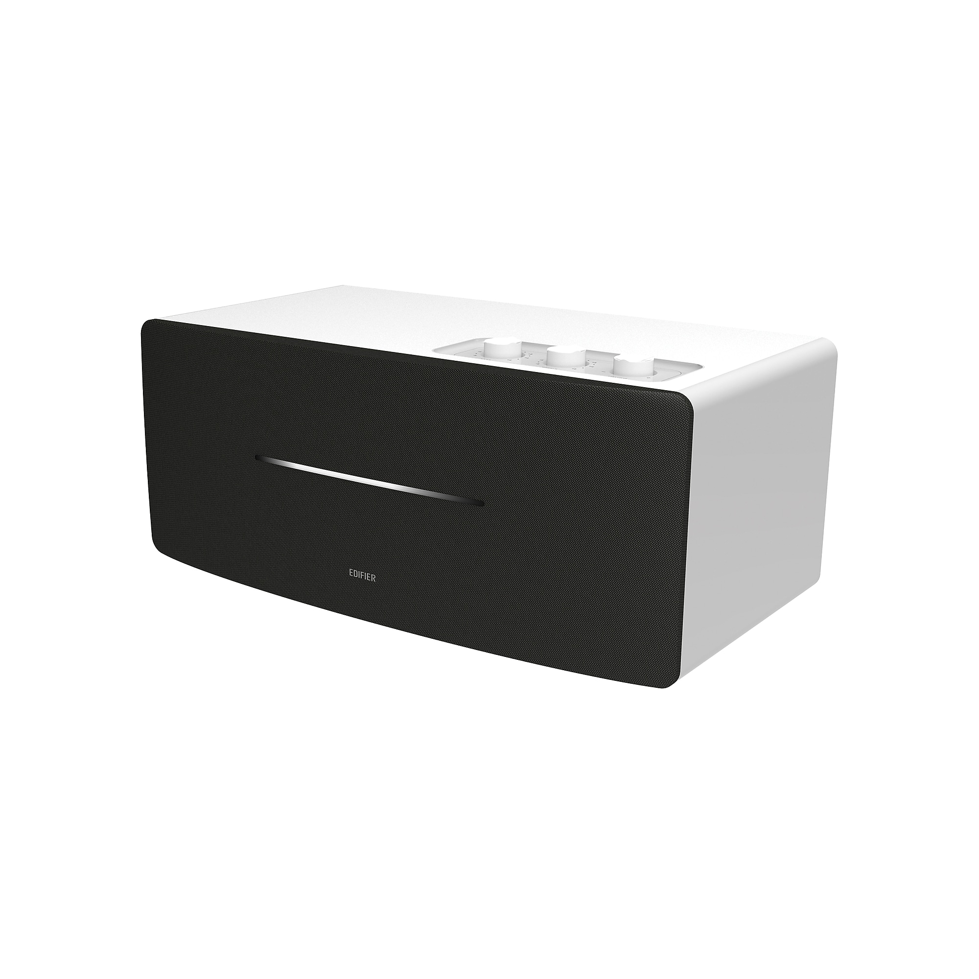Edifier Wireless Bluetooth 70W Amplified Integrated Desktop Stereo Speaker with Remote, White (D12) Sansujyuku sansujyuku.com